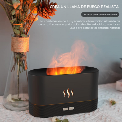Humidificador con Efecto de Fuego